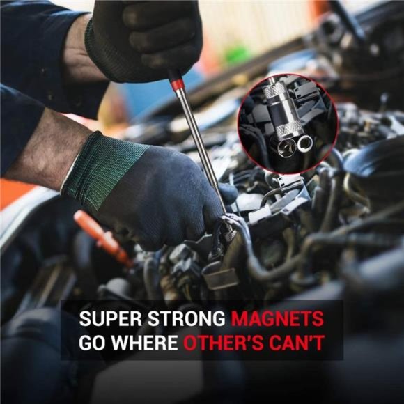 Magnetic Pickup Tools Gifts for Men - LED Telescoping Pick Up Tool - Picture 6 of 6